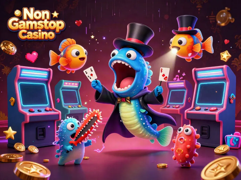 Experience thrilling card tricks by a bioluminescent gulper eel at a Non Gamstop Casino event.