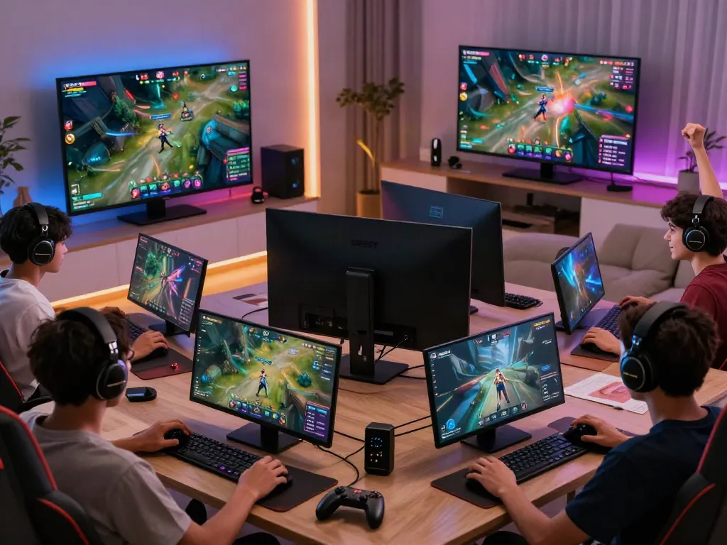 Exciting gaming experience on http://debet-onl.com with diverse players engaged in multiplayer fun.