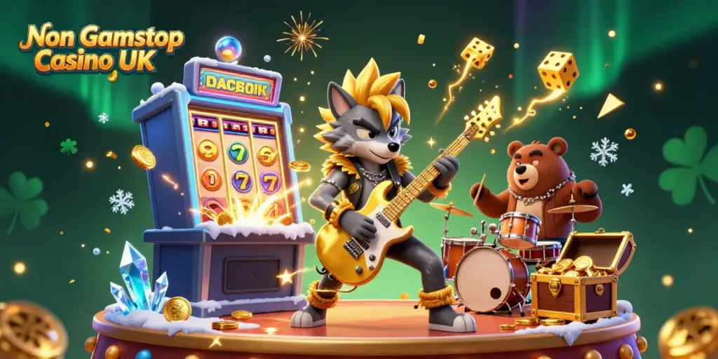 Experience thrilling gameplay at Non Gamstop Casino UK with vibrant characters and exciting casino elements.