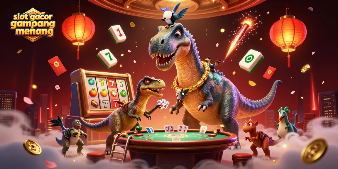 Experience high winnings with slot gacor gampang menang in this vibrant casino illustration.