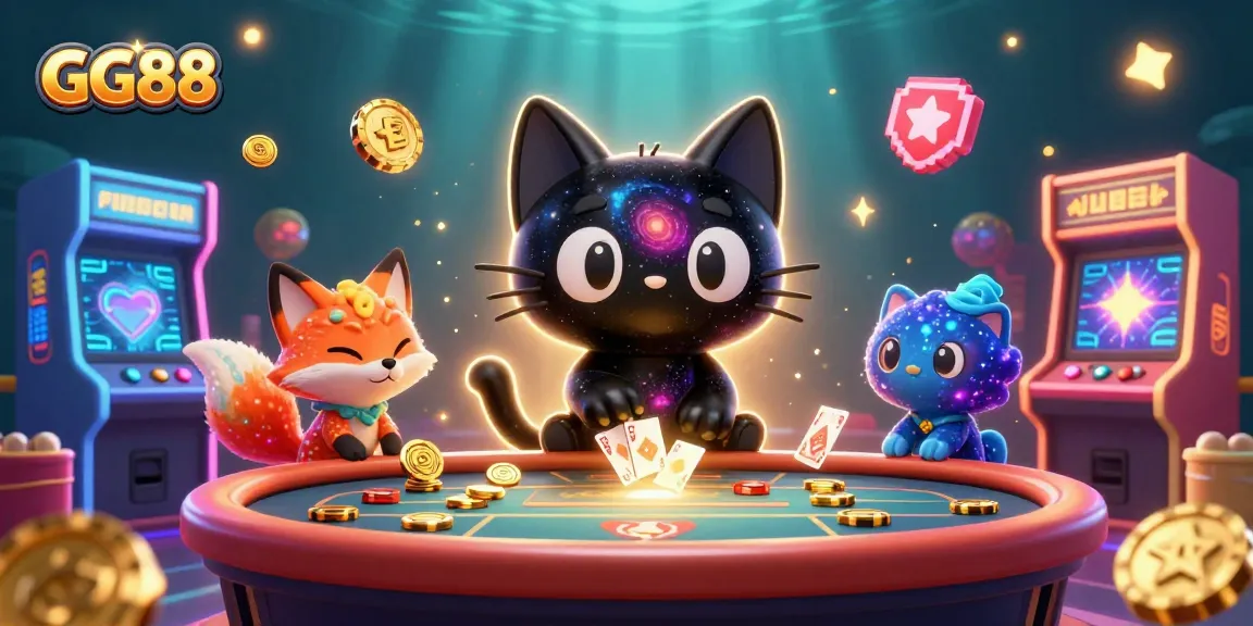 Experience the vibrant GG88 casino universe with engaging characters and dynamic game elements.